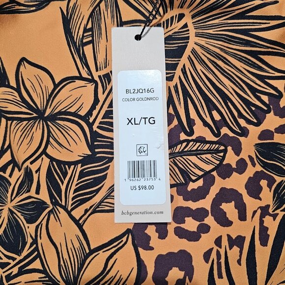 BCBGeneration Jungle Queen Printed Cut-Out One-Piece Swimsuit - Picture 9 of 11